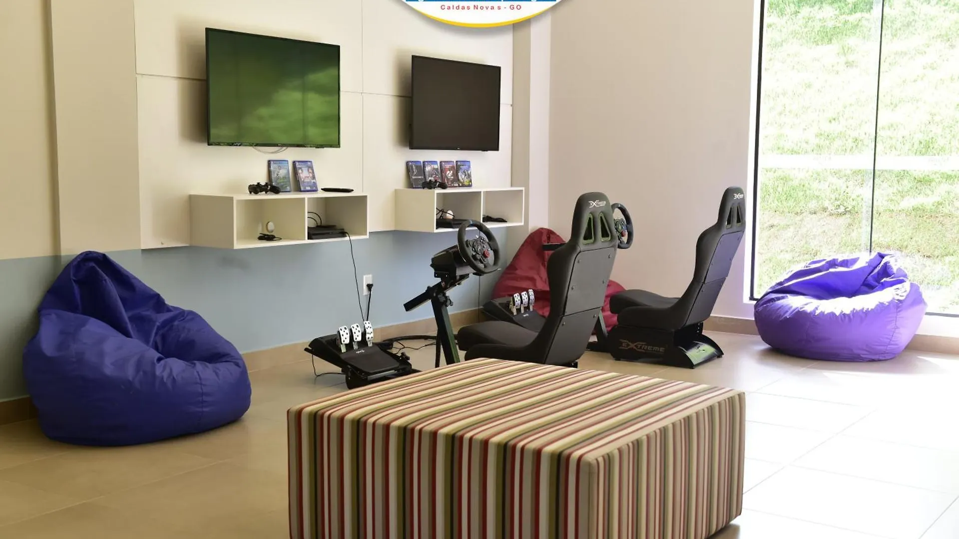 Flat No Praias Do Lago Eco Resort - Hotferias 카우다스노바스 아파트호텔