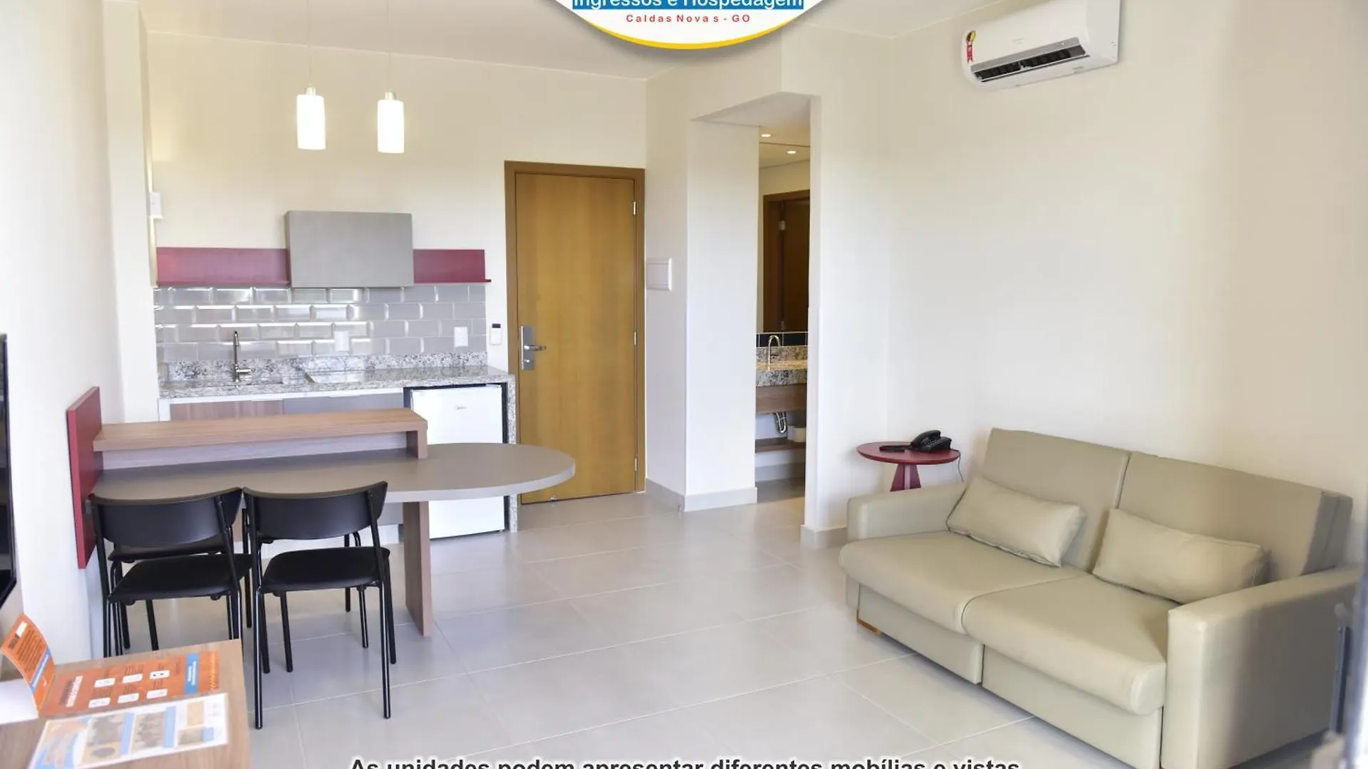 Flat No Praias Do Lago Eco Resort - Hotferias 카우다스노바스